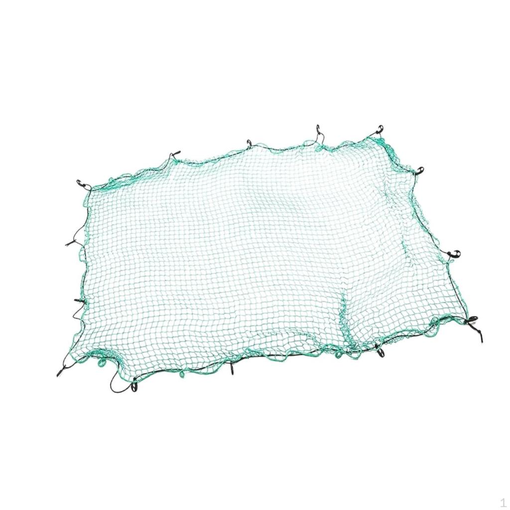 Cargo Net for Pickup Truck Bed Netting Nylon Portable Roof Rack with Hooks Trailer Hiking