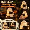 15cm Niedliche Geisterfigur liest ein Buch Halloween-Dekoration Geistergeschichte Buch-Ornament für saisonale Heimdekoration