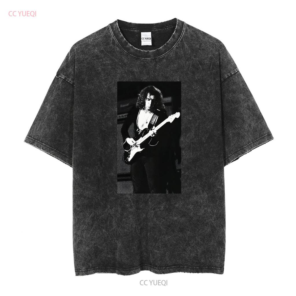 Ritchie Blackmore Live T Shirt Vintage S 3XL long or short sleeves vintage Washed fashion graphic streetwear Stretched