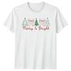 Merry Bright Christmas Holidays Unisexs TShirt Unisexs Tee Graphic Unisex Top