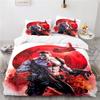 Nová 3D sada povlaku na přikrývku se vzorem BloodShot s povlaky na polštáře Ložní sada Jednolůžko Dvoulůžko Twin Full Queen King Size pro dekoraci ložnice