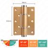 2 Pieces Soft Closing Door Hinge Automatic 90° Positioning Hydraulic Door Closer 5 Inch Adjustable Door Closer Hardware