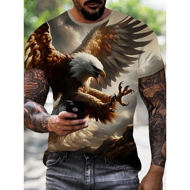 Men'S Summer 3D Digital Print T-Shirt Trendy