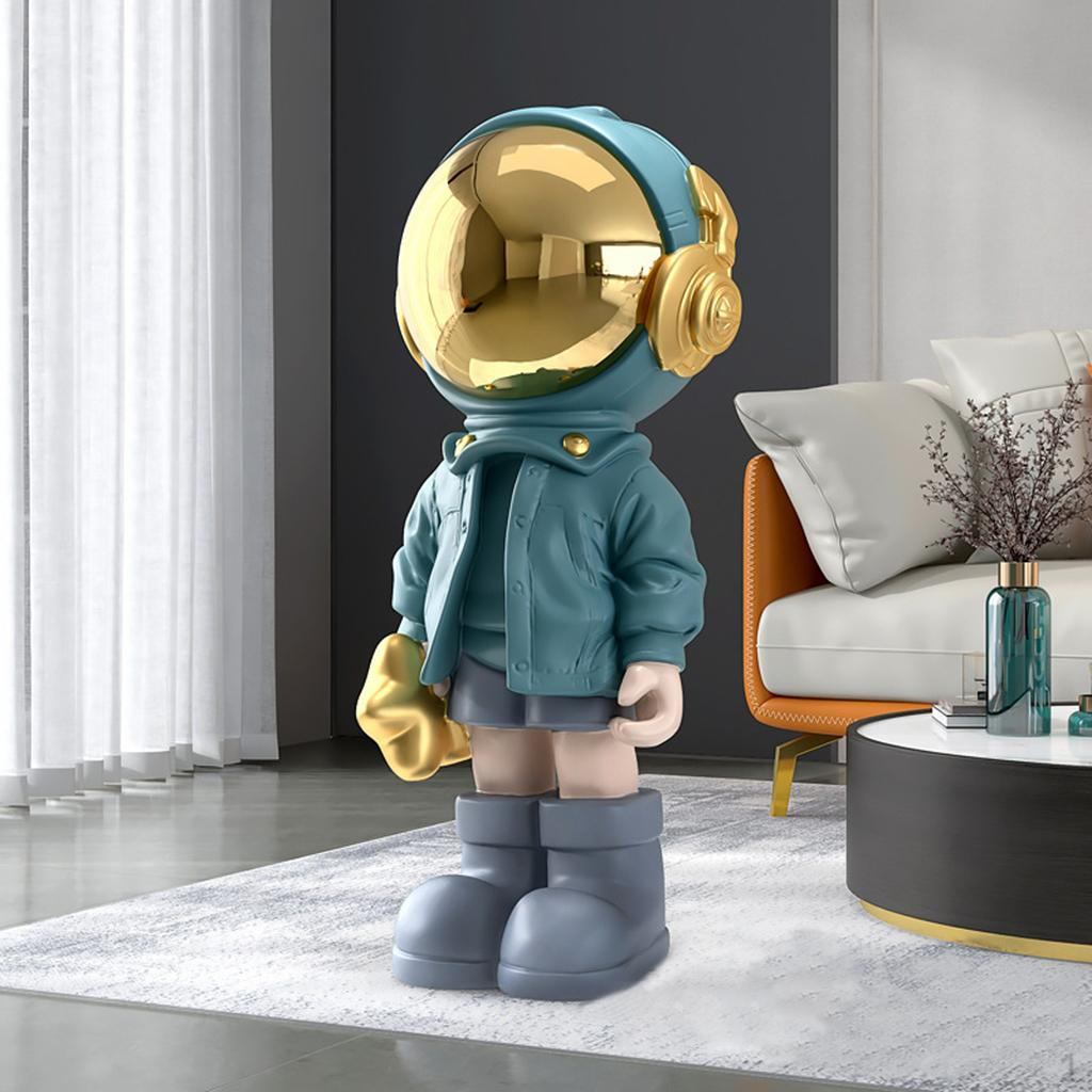 Soška astronauta Dárek Miniatury Doplňky pro Stolní Dekoraci Kancelář Děti