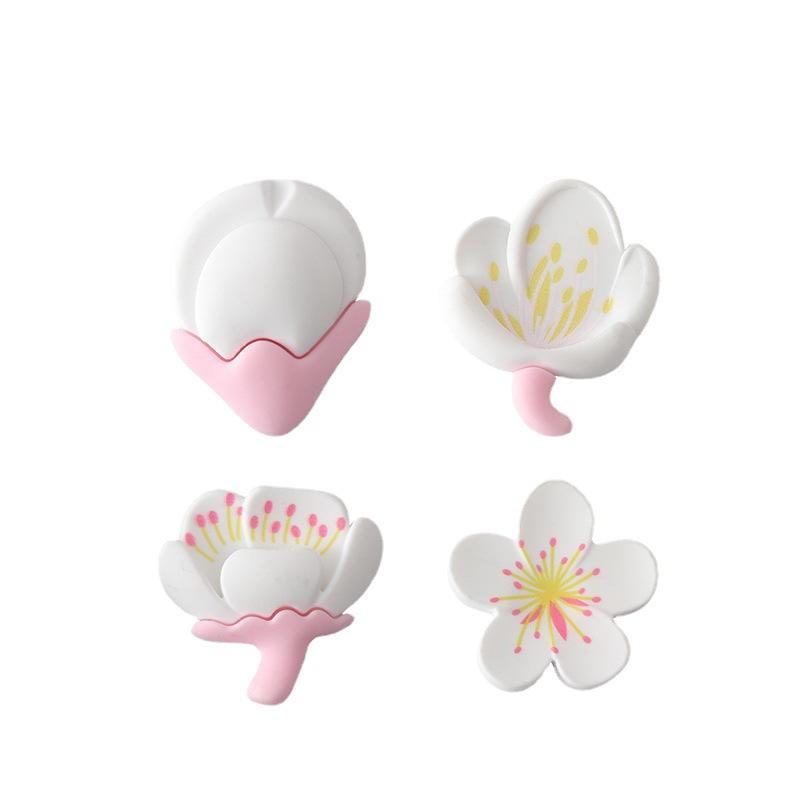 Soft Rubber Floral Refrigerator Stickers, Magnetic Stickers, Personalized and Creative Three-dimensional Lettering for Refrigerator Decoration