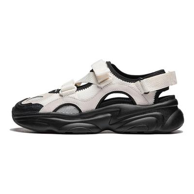 Li Ning Milk Coconut 2.0 V2 Bequeme Einfache Leichte Langlebige Atmungsaktive Dicke Sohle Erhöhte Höhe Retro Mary Jane Sandalen AGCU182-1