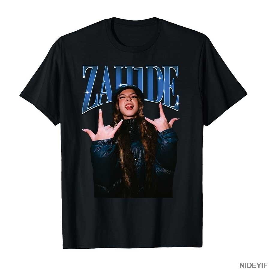 Zahide Merch T Shirt for Unisex Women Hiphop Streetwear Oversized Zah1de 100 Cotton TShirt ZH10