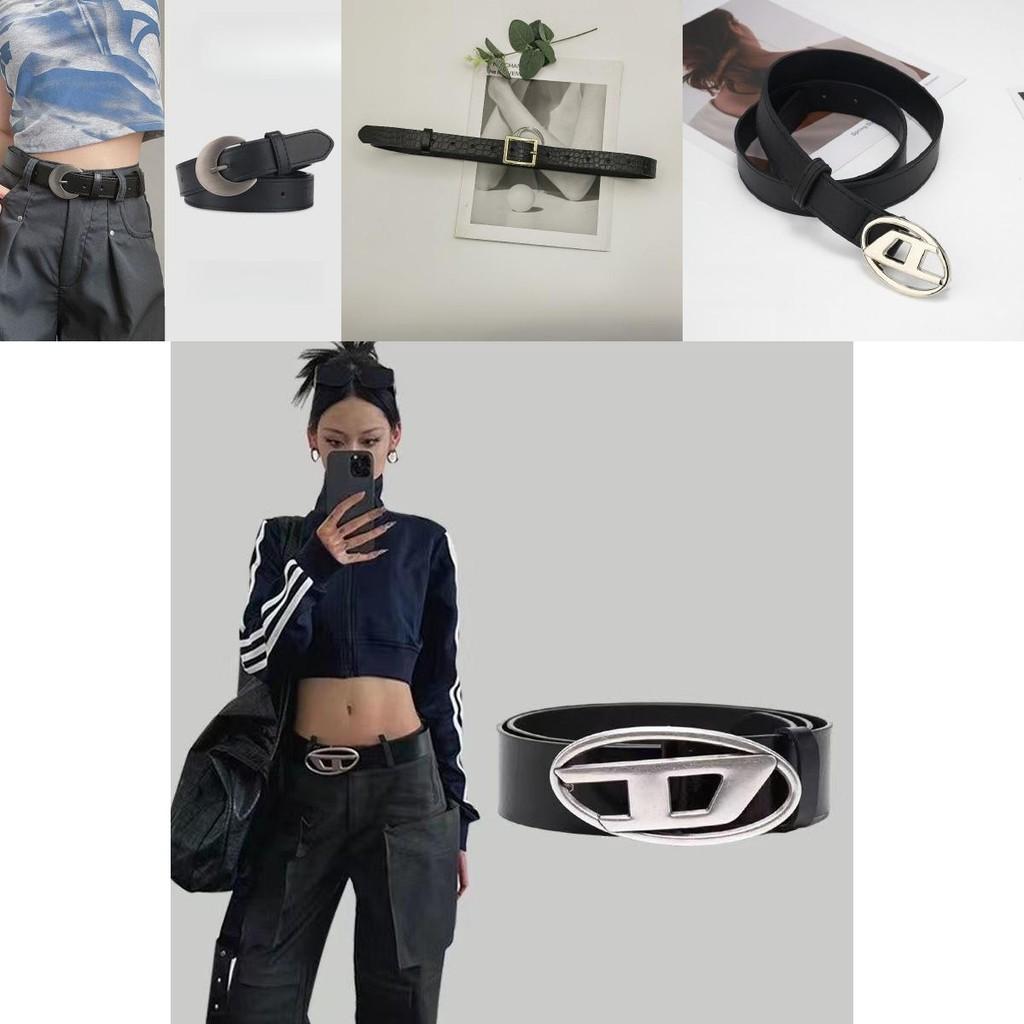 Retro Eleganter Silberner D-Schnallen Gürtel aus Schickem PU-Material Stilvolle Ergänzung zu Jeans Kleidern und Freizeitoutfits