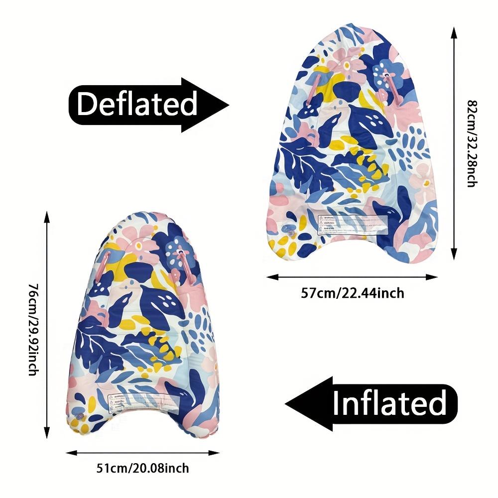 Inflatable Kids Surfboard with Handles Portable Folding Bodyboard Pool Surfing Float 1 piece pack