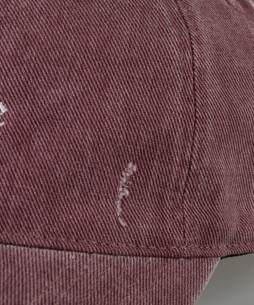 Wig Executive Classic Damaged Pigment Ball Cap - Burgundy