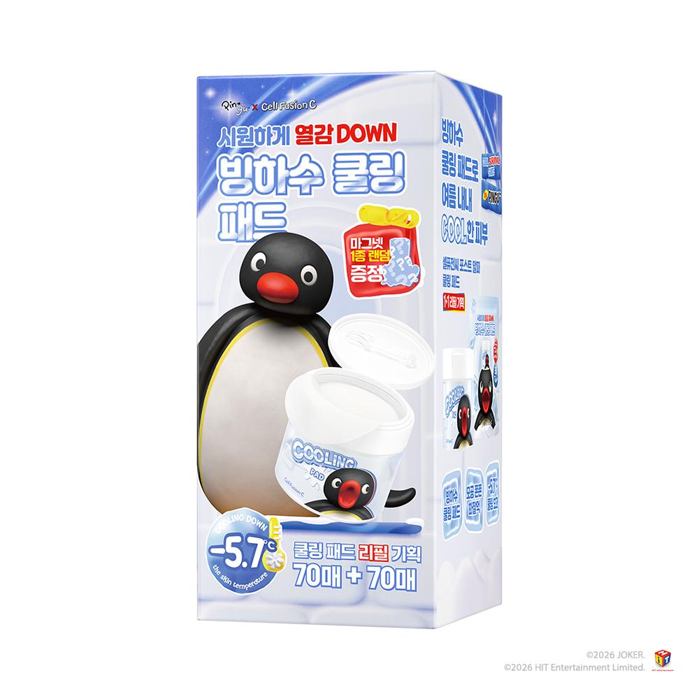 Cell Fusion C [pingu Collaboration glaCier Water Cooling Pad] Cell Fusion C Post Alpha Cooling Pad 70 Sheets 1+1 projeCt
