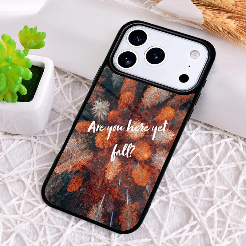 Autumn Spring Season Leaves Phone Case for iPhone 17 Air 16 15 11 12 14 13 Pro Max Shockproof Cover