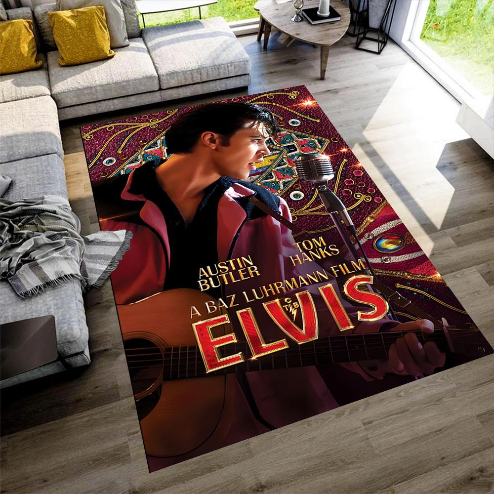Elvis Presley Area Rug Perfect for Living Rooms Playrooms Bedrooms Outdoor Anti-slip Rug Decorate Offices Spiritual Gift
