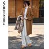 Shishui Nianhua Women's Wool Blend Mid-Length Coat Y145023D1