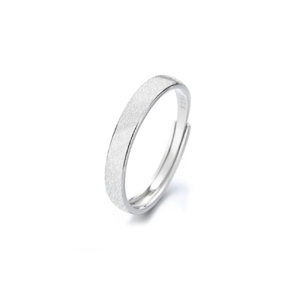 Free Size 925 Couple Sterling Hypoallergenic To Day Gift [Rockyu] Pairing, Ring, Silver, Men's, Women's, Pairing, Simple, Silver, Metals, Valentine's