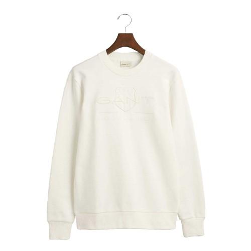 Gant Mens Tonal Logo Crew Neck Sweatshirt