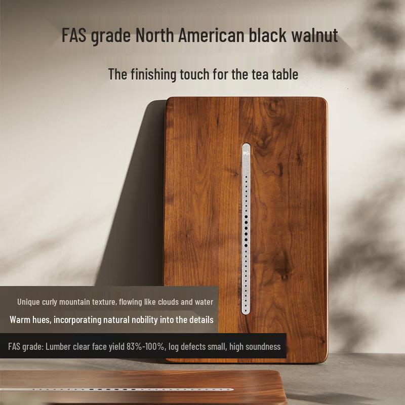 Mingzhan North American Black Walnut Solid Wood Tea Tray