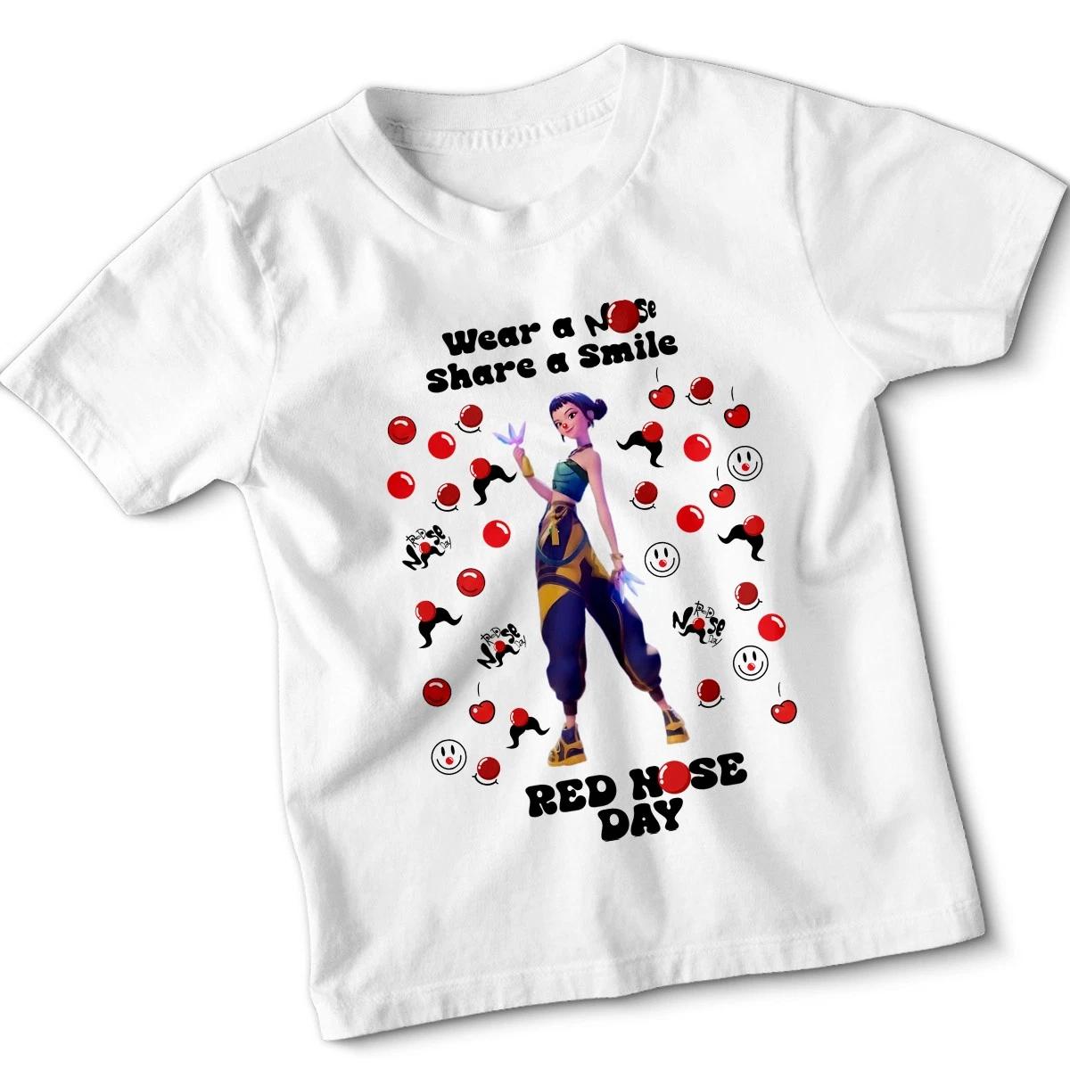 

Red Nose Day 2026 Kids T-Shirts Boys Girls Cartoon Character T-shirt Top #RD #57 160