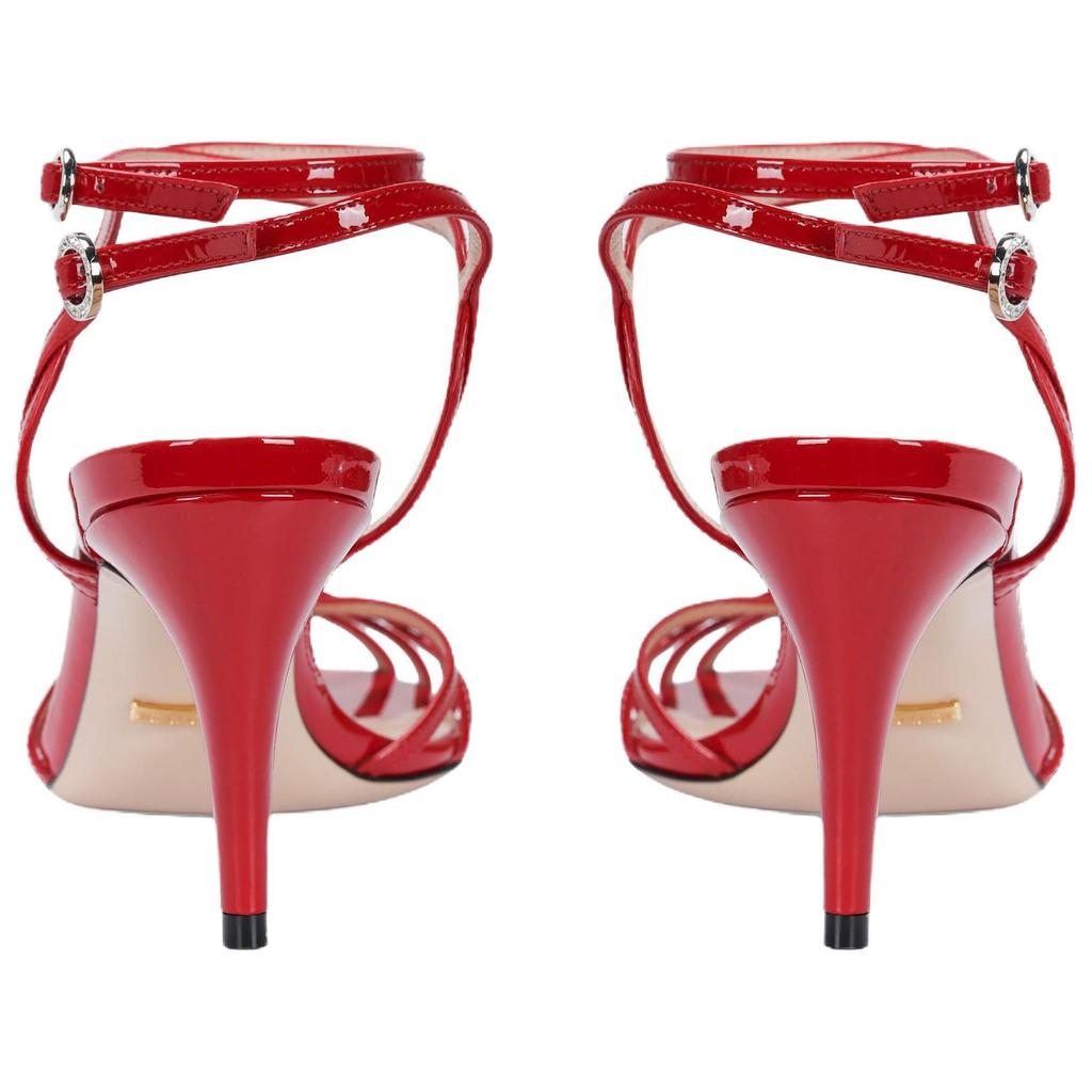 GUCCI Slim Heel High Heels Women's Red 538189 BNC00 6433