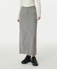 Musinsa Standard Woman Women'S Cargo Maxi Skirt [Light Grey]