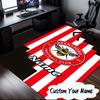 Custom Name Brentford Crest Design Rug for Living Room, Game Rooms, Office, Bedroom, Floor Mat Playful Design, Fan Gifts Christmas Decor