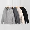Autumn Winter Fashion Fleece Thickened Warm Hooded Coat Men's Casual Loose Sports Jacket