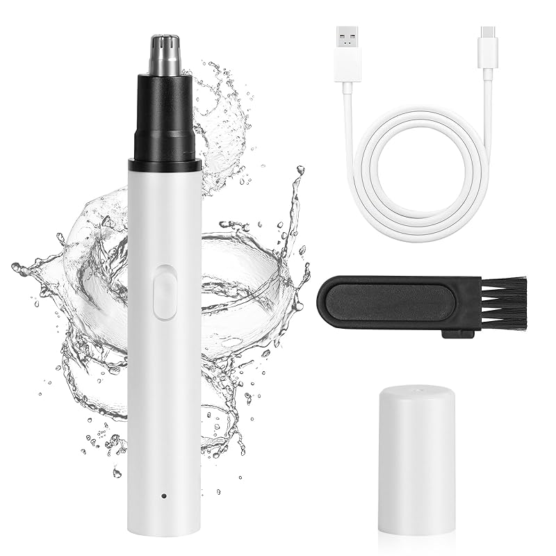 

EKQYTUJ nose hair cutter rechargeable USB nose hair trimming electric long hair cutter ear hair cutter Washing with water nose hair cutter with