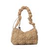 Small bubble cloud bag cute pleated armpit bag soft cotton clothing bag single shoulder oblique span casual women's bag
