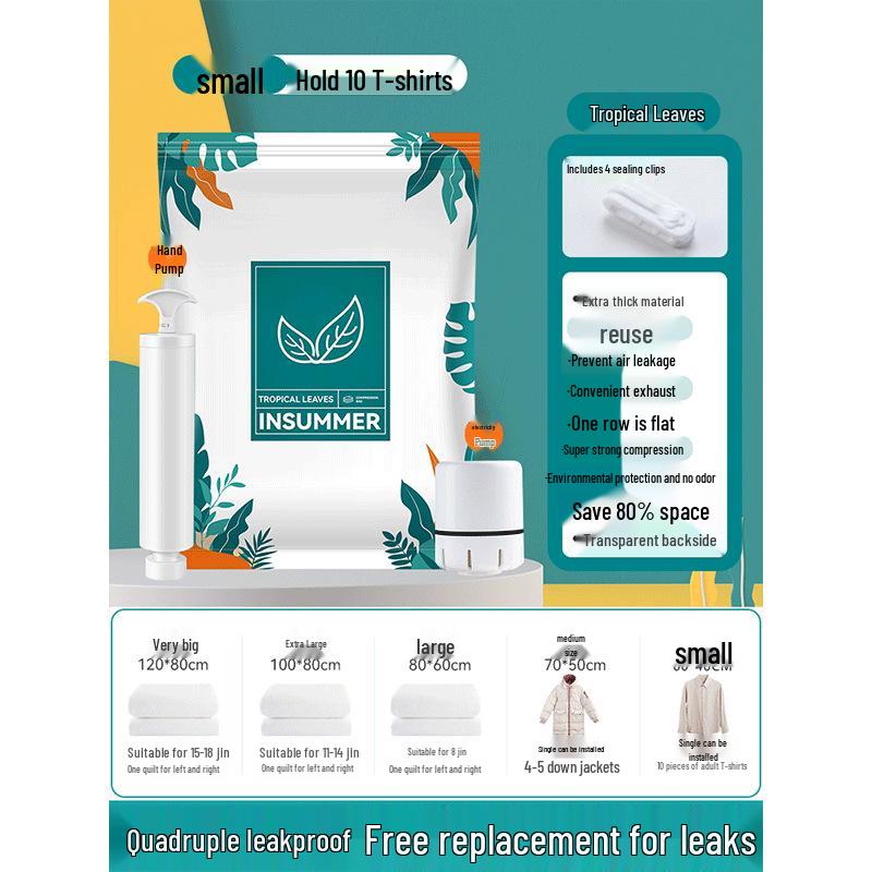 Waterproof Vacuum Storage Bag for Clothes, Quilts, and Jackets - Moisture-Proof and Space-Saving Solution