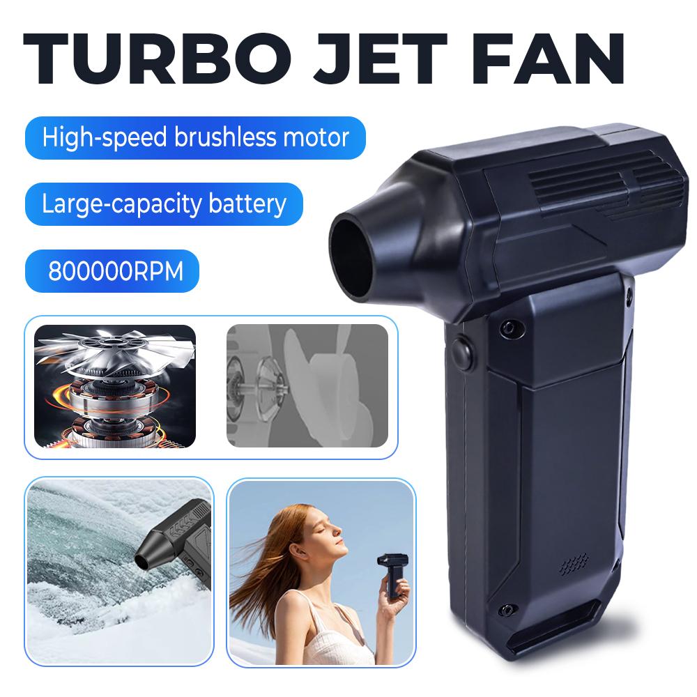 Violent Fan 800000RPM Powerful Air Blower Vacuum Dust Cleaner Type-C Charging Strong Winds 60m/s Brushless Turbo Jet Blower Dry