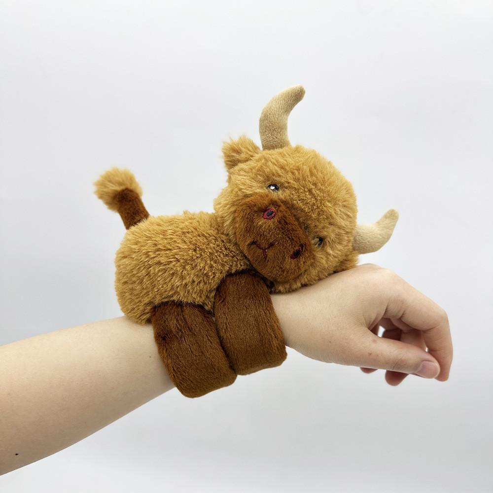 

Highland Cow Plush Toy With Soft Short Pile For Kids And Collectors Brown
