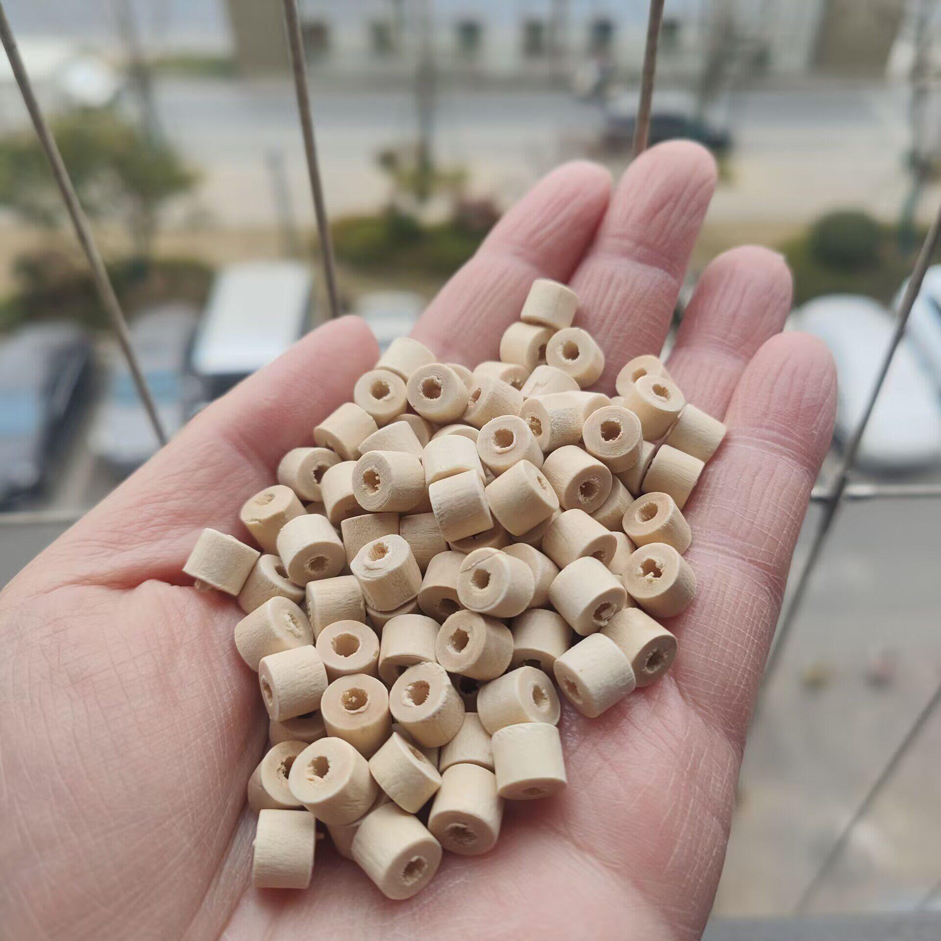 Handmade DIY Wooden Cylindrical Beads for Children s Jewelry, 7x6mm Spacer & Segment Beads
