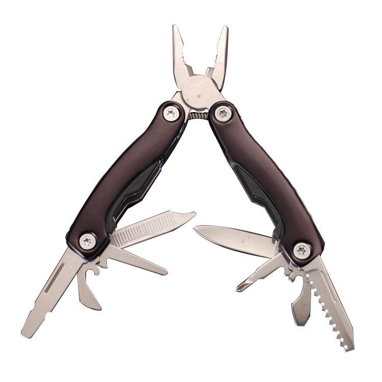 Pinces Pliantes Multifonctionnelles en Acier Inoxydable - Cadeau Compact avec Manche en Aluminium pour le Camping et l'Autodéfense