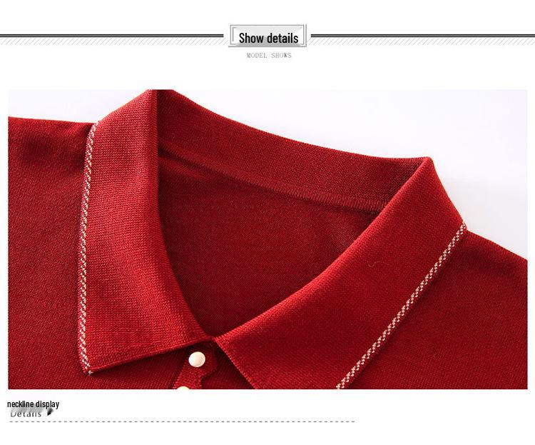Women's Lapel Wool Sweater - Age-Defying Loose Fit for Spring & Autumn