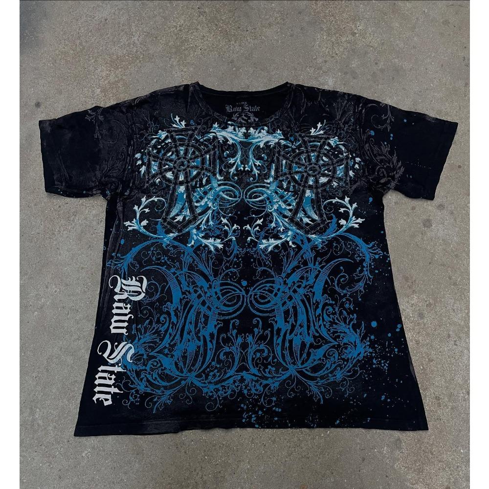 Zomer Mode Grafisch Heren Vintage Streetwear Ronde Hals T-shirt Buiten Casual Grote Maten T-shirts Top Dameskleding