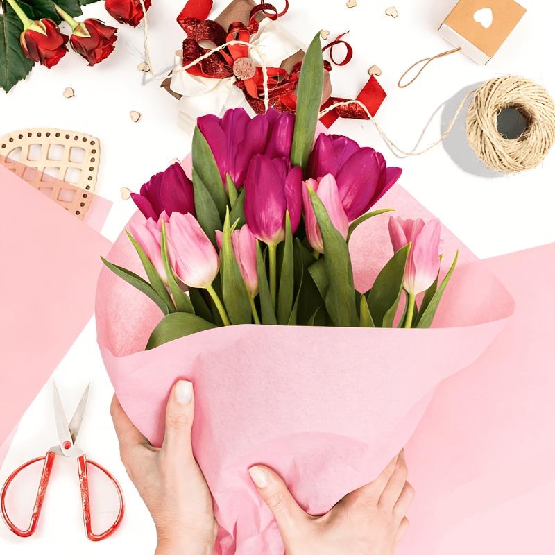 30cm Pink Kraft Paper for Gift Wrapping, Flower Bouquets, Weddings, Birthdays, DIY Crafts & Special Holidays like Mother's Day