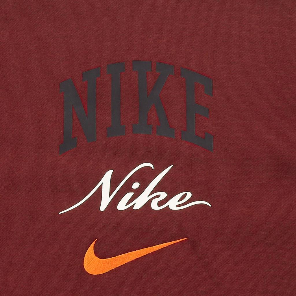 Nike Club Fleece Letter Crewneck Fleece Casual Long Sleeve American Vintage Sweatshirt Men sweatshirt Team-Red FN2611-677
