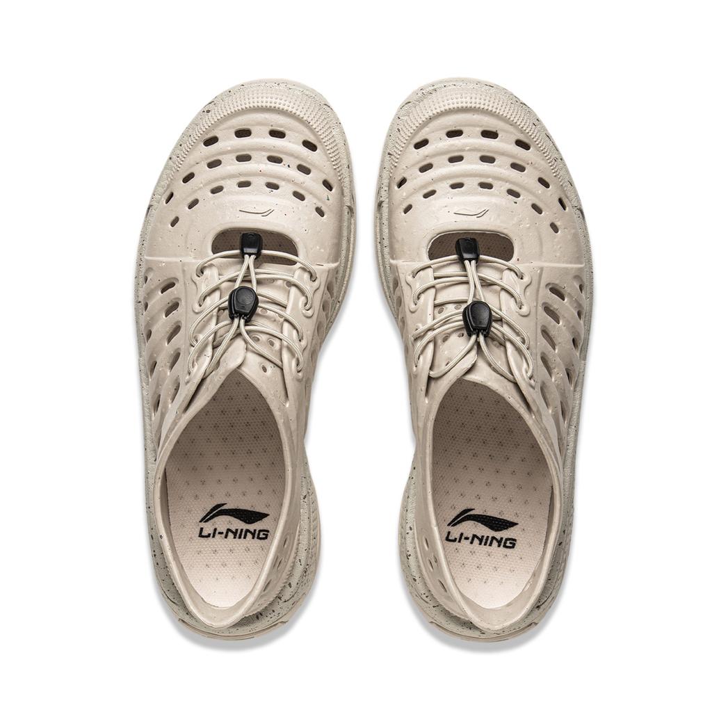 New LiNing Pan Gu Trek Slip Resistant Abrasion Resistant River Trekking Shoes Unisex Oat Gray AZSV025-1