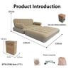Outdoor Camping Folding Inflatable Sofa With Heightened Backrest And Automatic Thickening For Napping Home Inflatable Sofa Bed