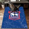 FC Ipswich Crest Rug for Living Room, Game Rooms, Office, Bedroom, Office Floor Mat Playful Design, fan gifts Christmas decor