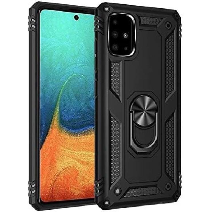 

Jielangxin Keji Чехол для Samsung Galaxy A71 Чехол-накладка, Чехол-подставка с вращающимся на 360 градусов кольцом-держателем для Samsung SM-A715F/DS Galaxy A71 Чехол-накладка чёрный
