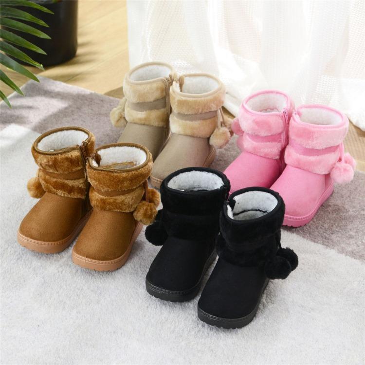 Mädchen Schnee Stiefel Winter Bequeme Dicke Warme Kinder Stiefel Lobbing Ball Dicke Kinder Herbst Nette Jungen Stiefel Prinzessin Schuhe