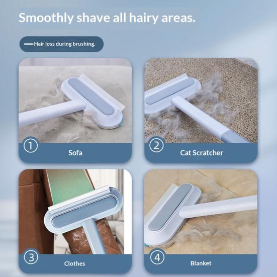Furniture Pet Hair Remover Reusable Lint Remover Long Handle Pet Hair Removal Tool