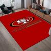 Kristallvelours-Teppich im Stil der San Francisco 49ers, Weicher Anti-Rutsch-Kristallvelours-Teppich für Wohnzimmer, Schlafzimmer, Heimdekoration