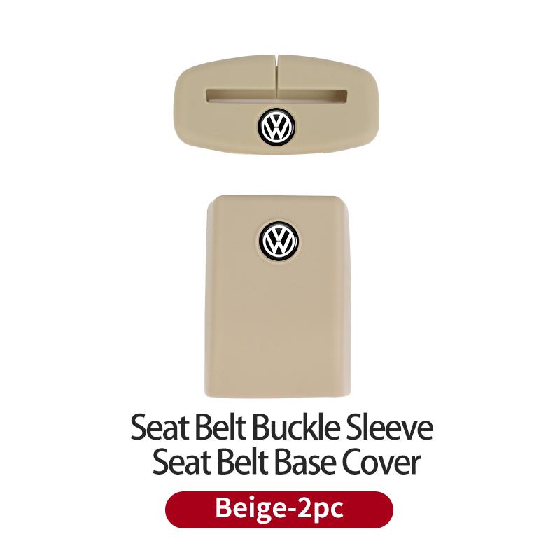 ear1 Car Silicone Seat Belt Buckle Covers Scratch-Resistant Protective Covers Car Interior Accessories For VW Golf Polo Tiguan Passat