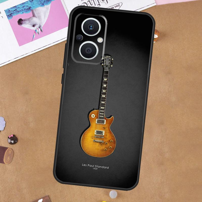 Vintage Music Guitars For OPPO Reno 13F 11F 12F 14F 10 11 12 13 14 Pro 8T 7 8 Lite OPPO Find X9 X8 X6 X5 Pro Case