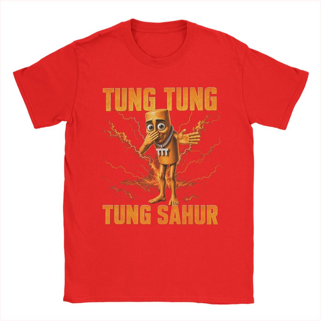Unisexs Tshirt Tung Tung Tung Sahur Triplet Funny Scuba Dance T Shirts Harajuku Summer Tee Shirt Casual 100 Cotton Clothes
