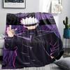 Jujutsu Kaisen Print Flannel Blanket,High quality Comfortable for All Seasons,Home Decor,Warmth and Comfort,Perfect for Christmas Gifts