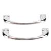 1 Pair Chrome Interior Door Pull Handle Universal LWH106 Wearproof Inside Door Handle Replacement for Classic Cars Tudor
