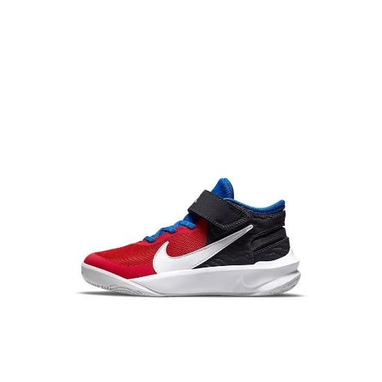 

Nike Team Hustle D10 FlyEase PS University Red Game Royal DD7302-005 EU 28 червоний/білий